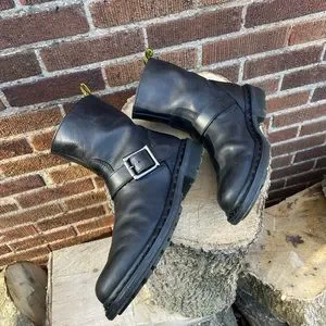 Dr. Martens | Shoes | Dr Doc Martens Slip On Meg Biker Boots